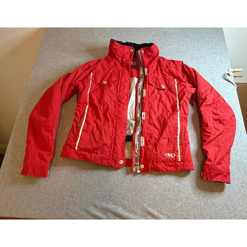 Marker Ski Jacket 6 Red Colorblock Pocketed Zip Up 6